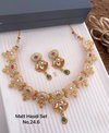 02 Matte Fancy Designer Hasadi Set Necklace Wholesale Price In Surat
